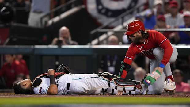 Bryce Harper after stealing home.